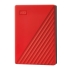 Western Digital 6TB My Passport External Hard Drive - Red (WDBR9S0060BRD-WESN)Portable 2.5"" HDD, 6TB, Micro-USB B (USB 3.2 Gen 1), 5000 Mbit/s, 256-bit AES encryption, Bus-powered
